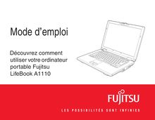 Notice Ordinateur portable Fujitsu  Lifebook A1110