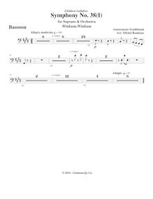 Partition basson, Symphony No.38  Children s Lullabies , E major par Michel Rondeau