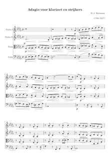 Partition Score without clarinette solo, clarinette quintette No.3