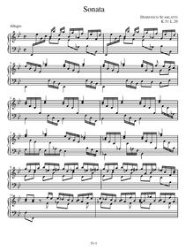 Partition sonates, K.51 - K.100, 100 clavier sonates, Keyboard, Scarlatti, Domenico