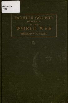 Fayette County in the World War