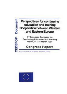 Perspectives for continuing education and training