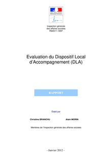 Evaluation du Dispositif Local d Accompagnement (DLA)