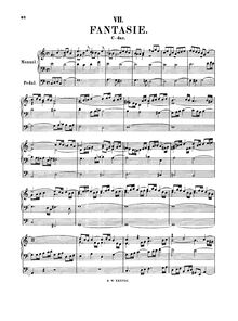 Partition complète, Fantasia en C major, C major, Bach, Johann Sebastian par Johann Sebastian Bach
