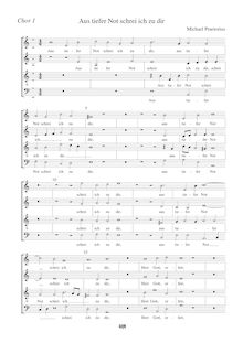 Partition chœur 1, Musae Sioniae, Praetorius, Michael