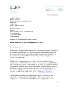 ELFA FASB Exposure Draft comment letter v14  clean  