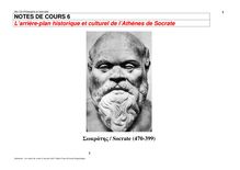 Cours 6. - Σωκράτης / Socrate (470-399) NOTES DE COURS 6 L arrière ...