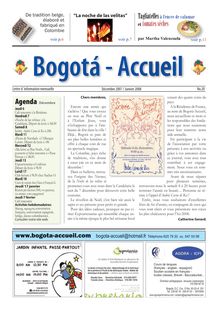 Agenda - Bogotá - Accueil
