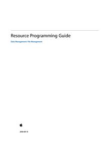 Resource Programming Guide