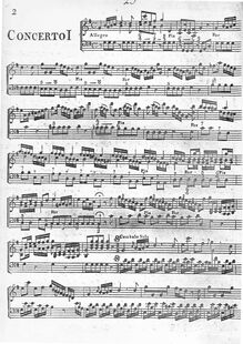 Partition clavier , partie - Concerto No.1 en G major, 6 clavier Concertos et a Sonata