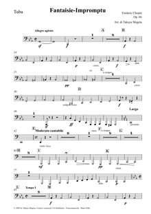 Partition Tuba, Fantaisie-impromptu, C? minor, Chopin, Frédéric