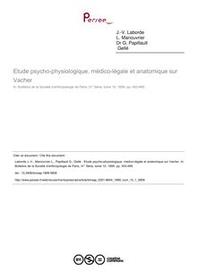 Etude psycho-physiologique, médico-légale et anatomique sur Vacher - article ; n°1 ; vol.10, pg 453-495