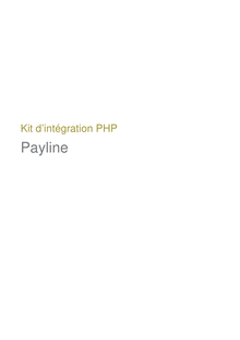 Kit integration Payline php v1 0