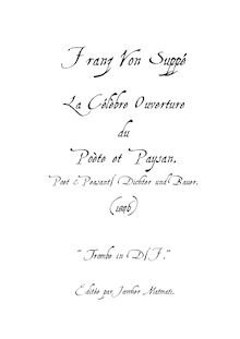 Partition trompette 1/2 (D, F), Dichter und Bauer (Poet et Peasant)