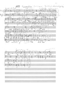 Partition complète, Vier Männerchöre, Op.12, G major, A major, E♭ major, B minor