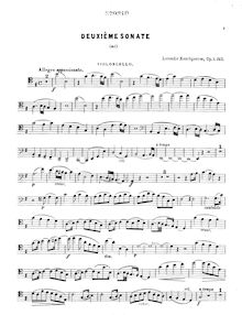 Partition de violoncelle, 2 violoncelle sonates, Op.1 par Leokadiya Kashperova