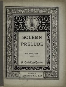 Partition Color Covers, Solemn Prelude, Op.40, Solemn prelude for full orchestra, composed for the Worcester musical festival, 1899. Op. 40.