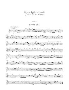 Partition hautbois 1, 2, Judas Maccabaeus, HWV 63, Handel, George Frideric