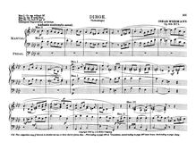 Partition No.1: Totenklage (Dirge), 2 Stücke, Wermann, Oskar
