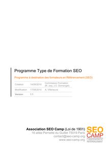Programme Type de Formation SEO