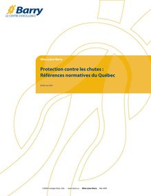 Protection contre les chutes : Références normatives du Québec