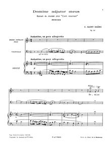 Partition complète, Cœli enarrant, Psalm XVIII, Saint-Saëns, Camille par Camille Saint-Saëns