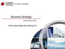 Business Strategy_Sompo Japan Nipponkoa Holdings, Inc.