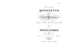 Partition parties complètes, corde quintette No.3, Op.69, Spohr, Louis par Louis Spohr