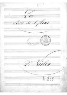 Partition violons II, La rose de Saint-Flour, Opérette en un acte