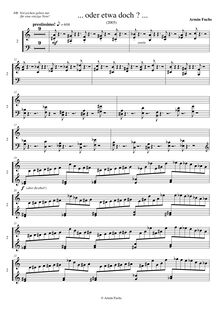 Partition musicien 2, ... oder etwa doch ..., Capriccio for piano 6 hands