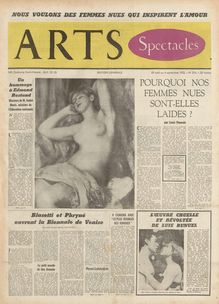 ARTS N° 374 du 29 août 1952