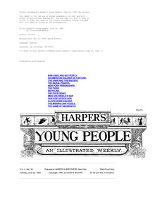Harper s Young People, June 22, 1880 - An Illustrated Weekly