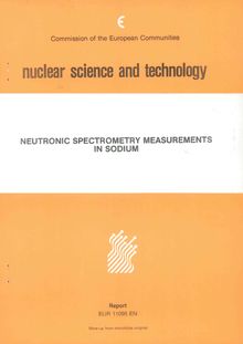 Neutronic spectrometry measurements in sodium
