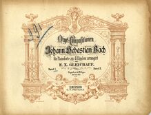 Partition complète, Prelude et Fugue en F minor, BWV 534, F minor