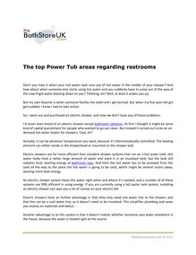 The top Power Tub areas regarding restrooms