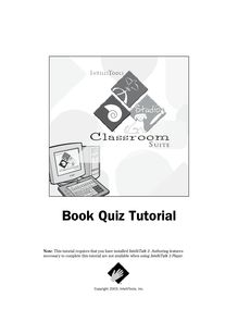 Book Quiz Tutorial