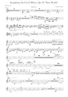 Partition cor 4 (F), Symphony No.9, Symfonie č.9, Z nového světa, From the New World