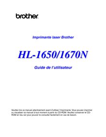 Notice Imprimantes Brother  HL-1650