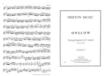 Partition parties complètes, 3 corde quatuors (Nos. 13-15), Op.21 par Georges Onslow