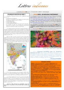 Lettres indiennes (newsletter de l INDIAN DESK de cLé réseaux d avocats)