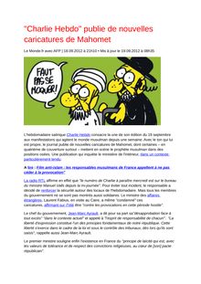 ISLAM ET PSYCHANALYSE : Charlie Hebdo ?