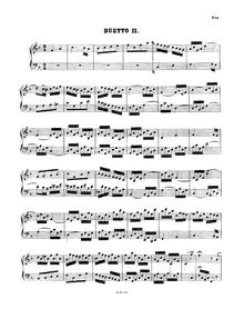 Partition No.2 en F major, BWV 803, 4 Duettos, Bach, Johann Sebastian