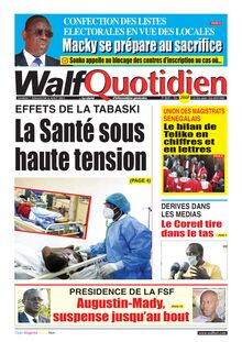 Walf Quotidien n°8810 - du samedi 07 au dimanche 08 août 2021