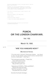 Punch, Or The London Charivari, Volume 102, March 19, 1892