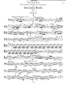 Partition de violoncelle, violoncelle Sonata, B minor par Jean Louis Nicodé