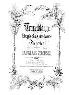 Partition complète, Trauerklänge, Elegiac Andante for orchestra