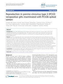 Reproduction in porcine circovirus type 2 (PCV2) seropositive gilts inseminated with PCV2b spiked semen