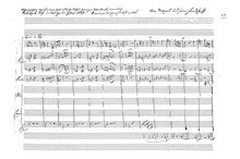 Partition complète, cor Concerto, Horn Concerto No.4, E♭ major, Mozart, Wolfgang Amadeus