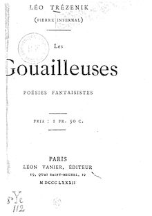 Les gouailleuses : poésies fantaisistes / Léo Trézenik (Pierre Infernal)