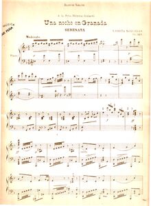 Partition complète, Una Noche en Granada, Op.127, Serenata, Costa Nogueras, Vicente